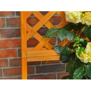 Promadino Rankkasten Romantica mit Rankgitter aus Holz, 80x38x140cm.