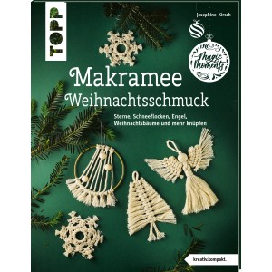 Buch: Glorex Makramee-Weihnachtsschmuck mit Anleitungen für Sterne, Engel und mehr.