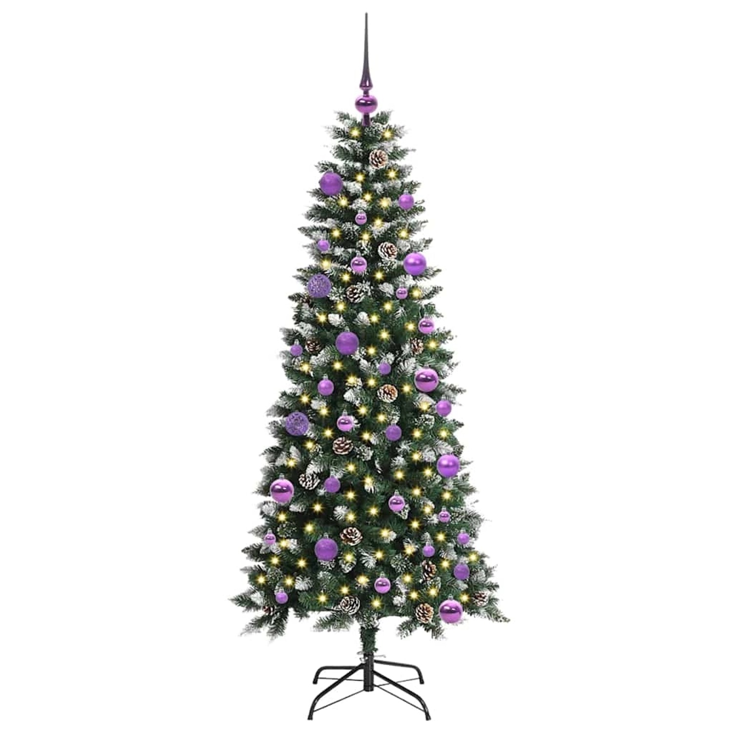 vidaXL Künstlicher Weihnachtsbaum mit 150 LEDs Grün 66 x 66 x 150 cm 3395814
