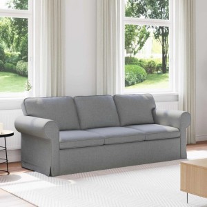 vidaXL Sofa Hellgrau 215 x 82 x 80 cm Stoff 42024313