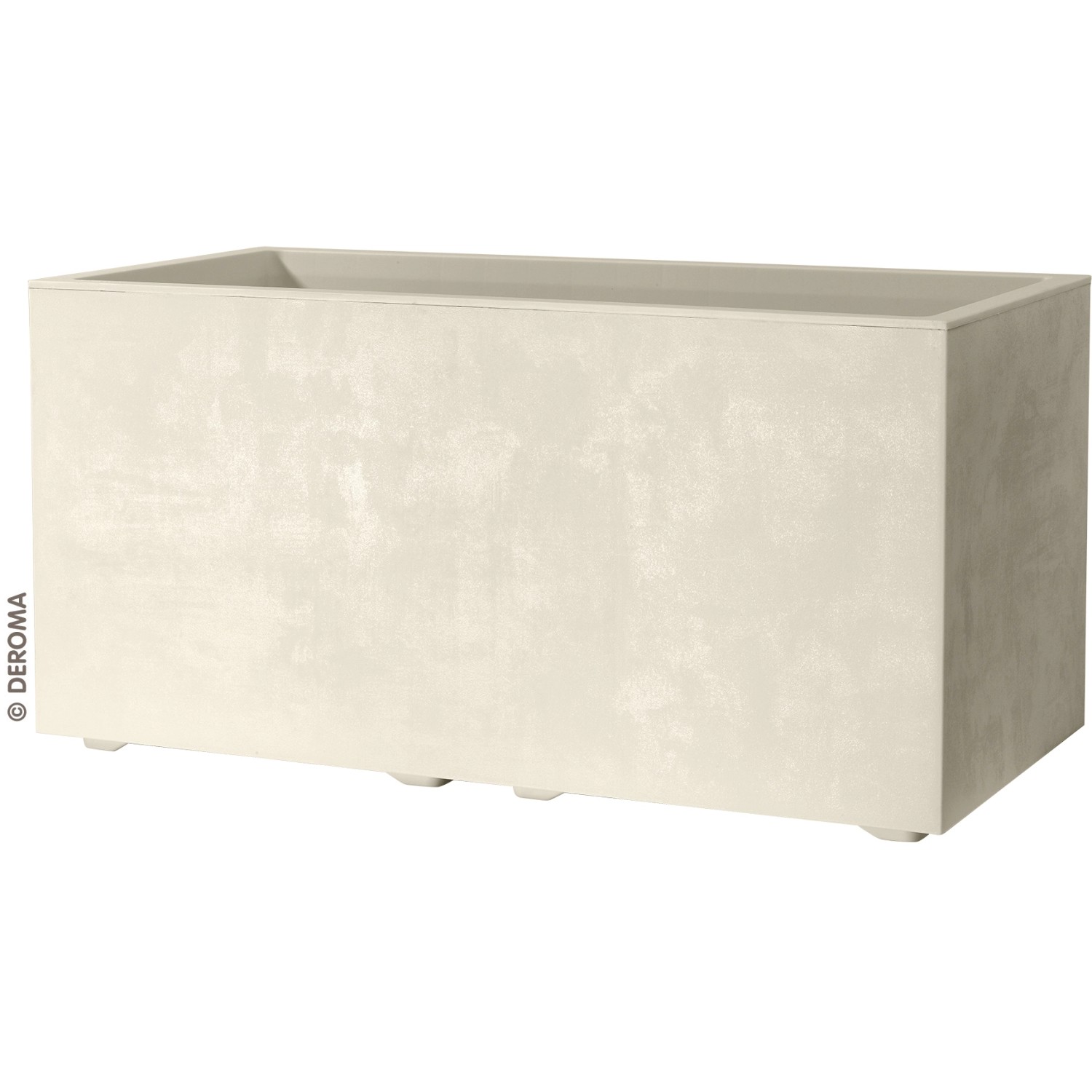 Deroma Pflanzkasten Millennium 79 cm x 39 cm x 39 cm Perlweiß