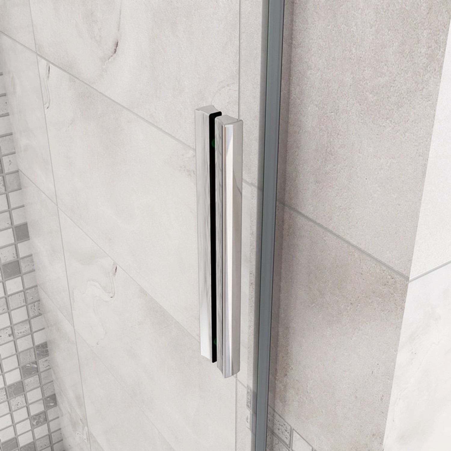 Duschparadies Nischentür Duschtür 100x195cm Schiebetür 6mm Sicherheitsglas Dusche Duschabtrennung Hochglanz Verchromt_9