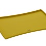 Gelbe Hunter Napfunterlage Eiby, 48x30cm, aus Silikon für Hundenäpfe.