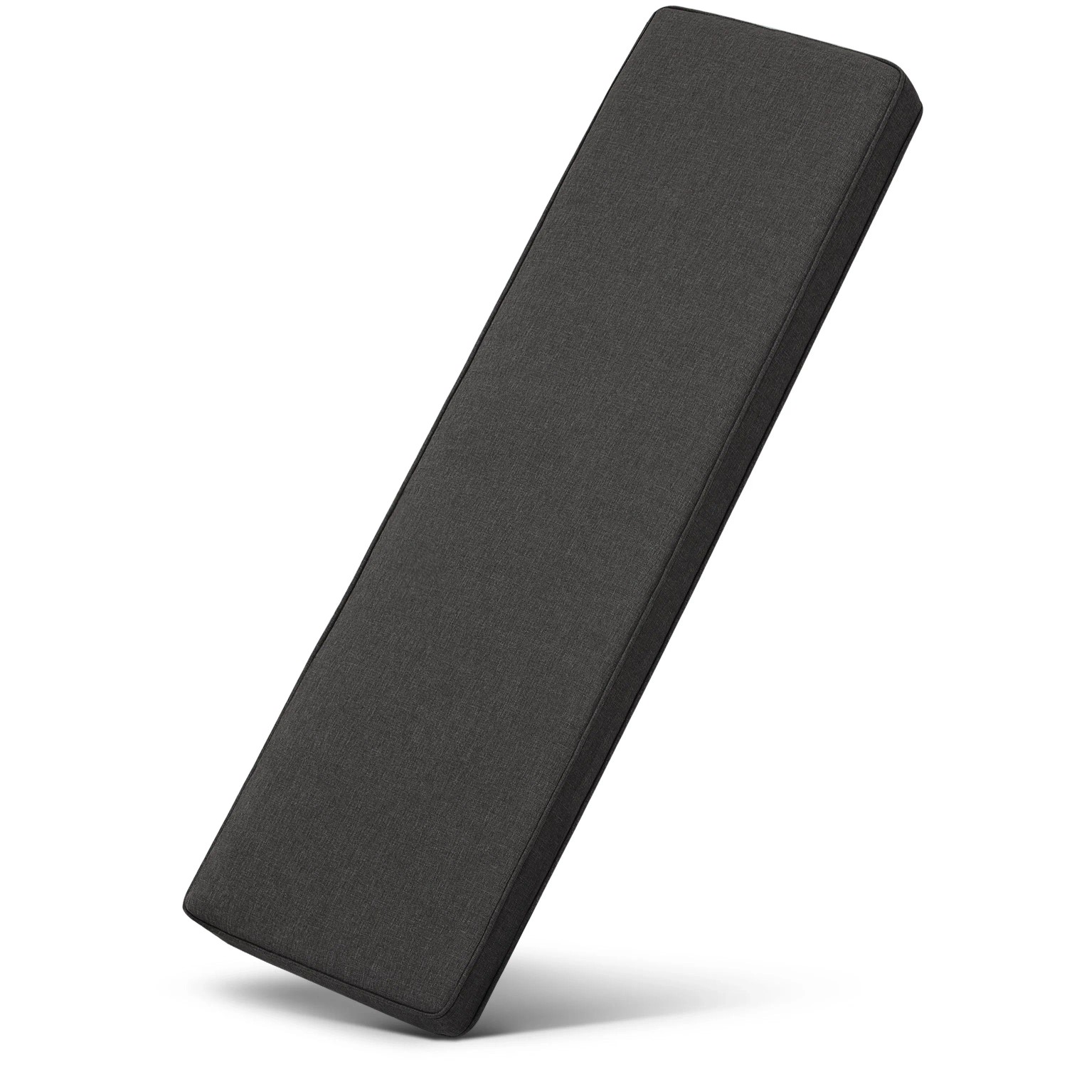 Beautissu Outdoor Bankauflage Calme BK 110x40x5cm Graphitgrau