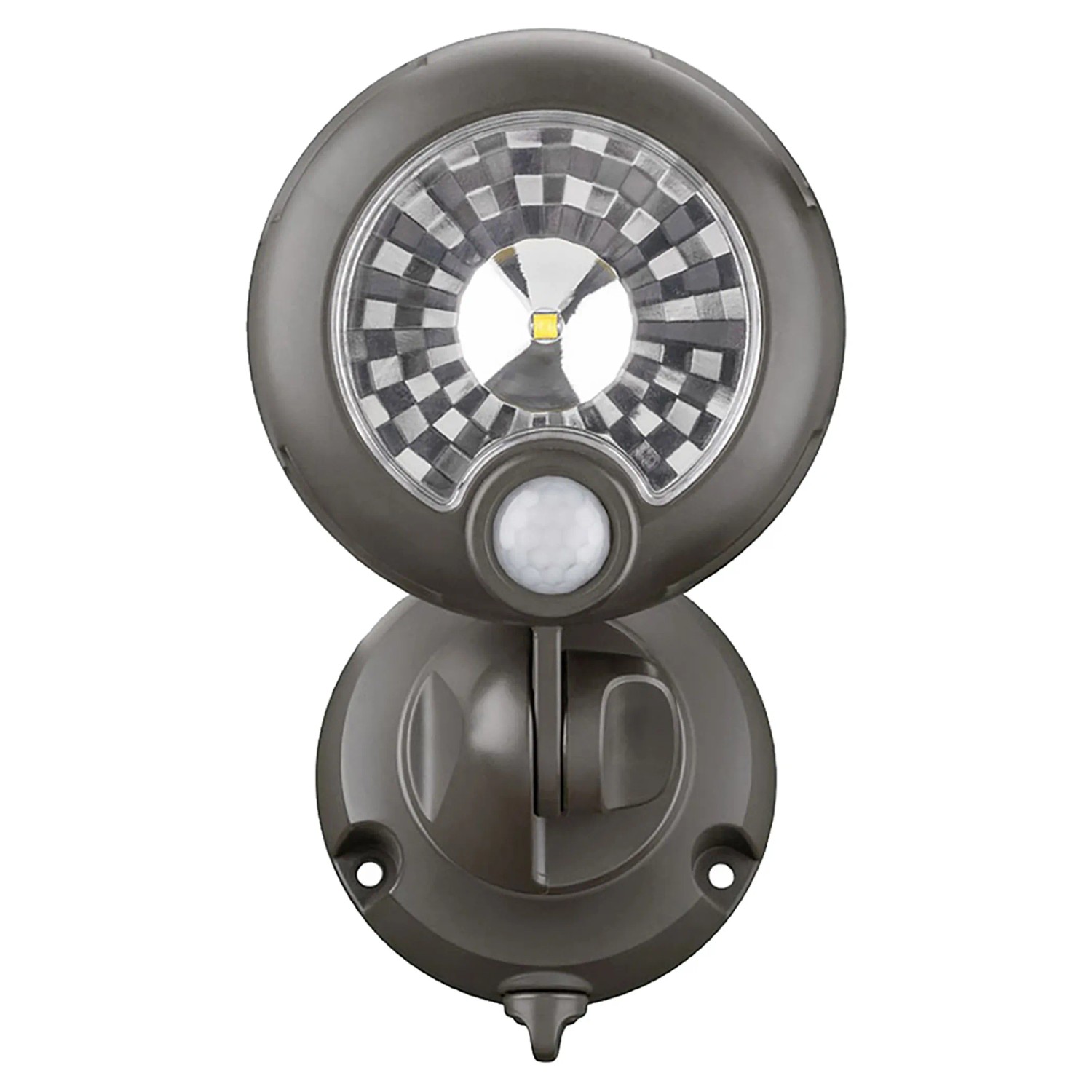 Braune Mr. Beams LED-Außenwandleuchte MB360XT mit Bewegungsmelder für den Außenbereich.