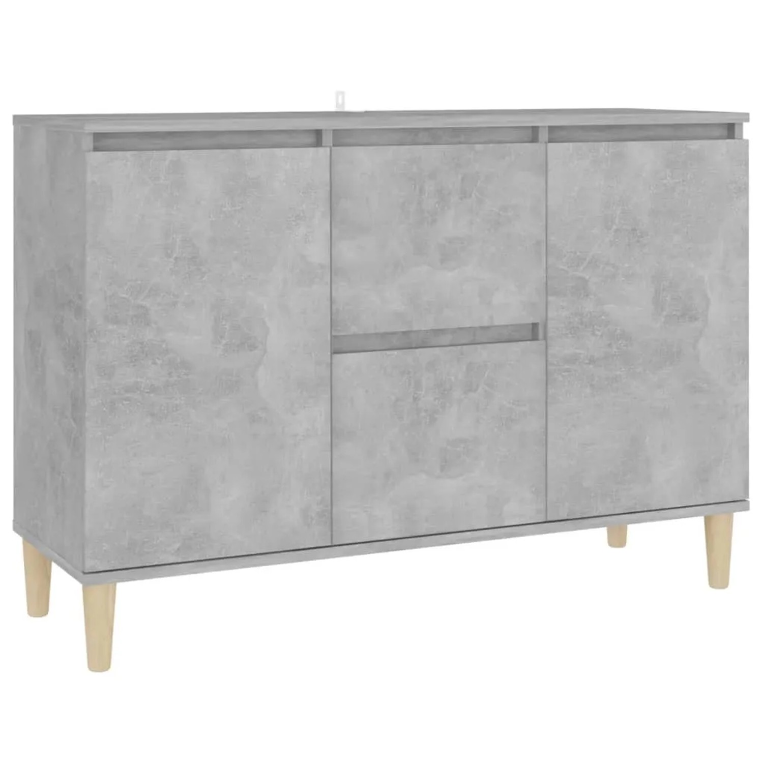 vidaXL Sideboard Betongrau 103,5x35x70 cm Holzwerkstoff 806107