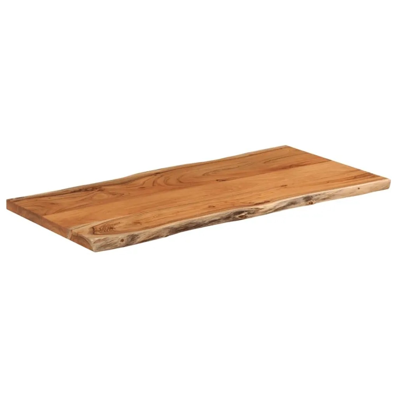 vidaXL Tischplatte 80x40x2,5 cm Rechteckig Massivholz Akazie Baumkante 370610