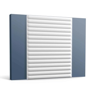 ORAC DECOR W214 3D Wandpaneel, weiß, 200x40 cm, zur Wandvertäfelung und als Akustikpaneel.