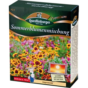 Quedlinburger Sommerblumenmischung, 100g Saatgut für bunte Blumenwiese.