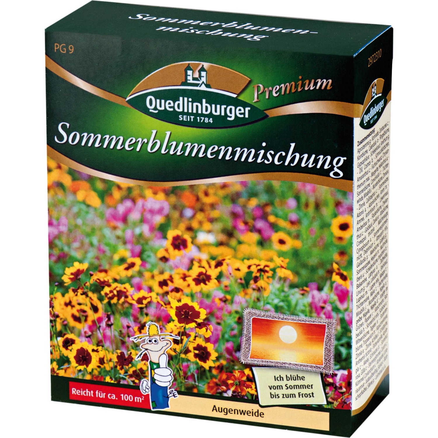 Quedlinburger Saatgut Sommerblumenmischung 100g Faltschachtel