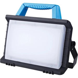 Ritos LED-Baustrahler Worklight 25 W mit blauem Griff, ideal für Baustellen und Werkstätten.