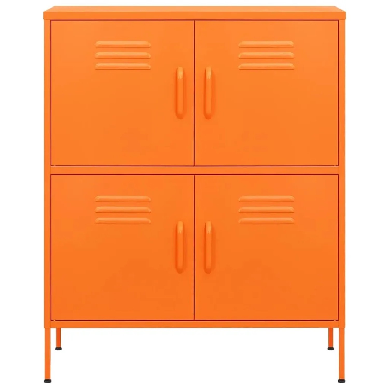 vidaXL Lagerschrank Orange 80x35x101,5 cm Stahl 336138_3