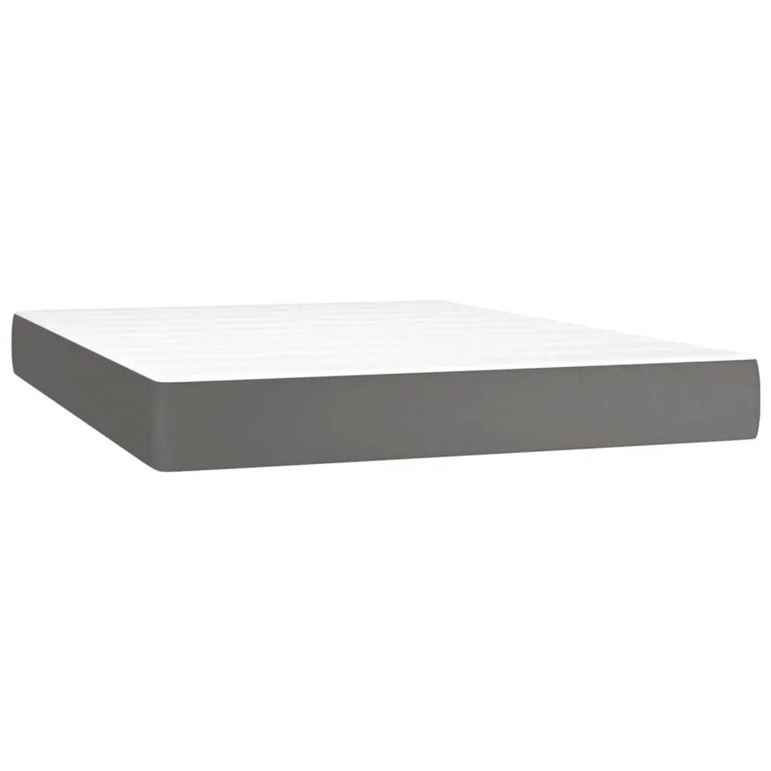 Graue vidaXL Matratze, 140x190 cm, für Boxspringbett. Bequeme Schlafunterlage.