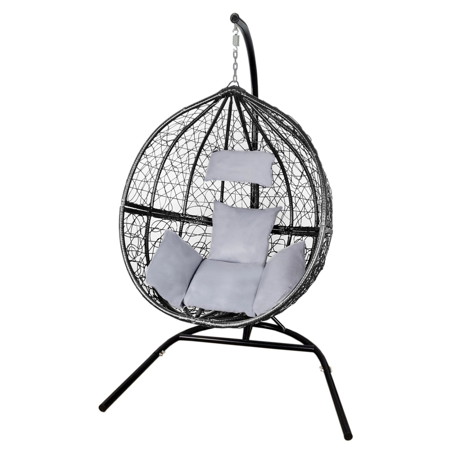 Monstershop Polyrattan Hängesessel Schwarz günstig online kaufen