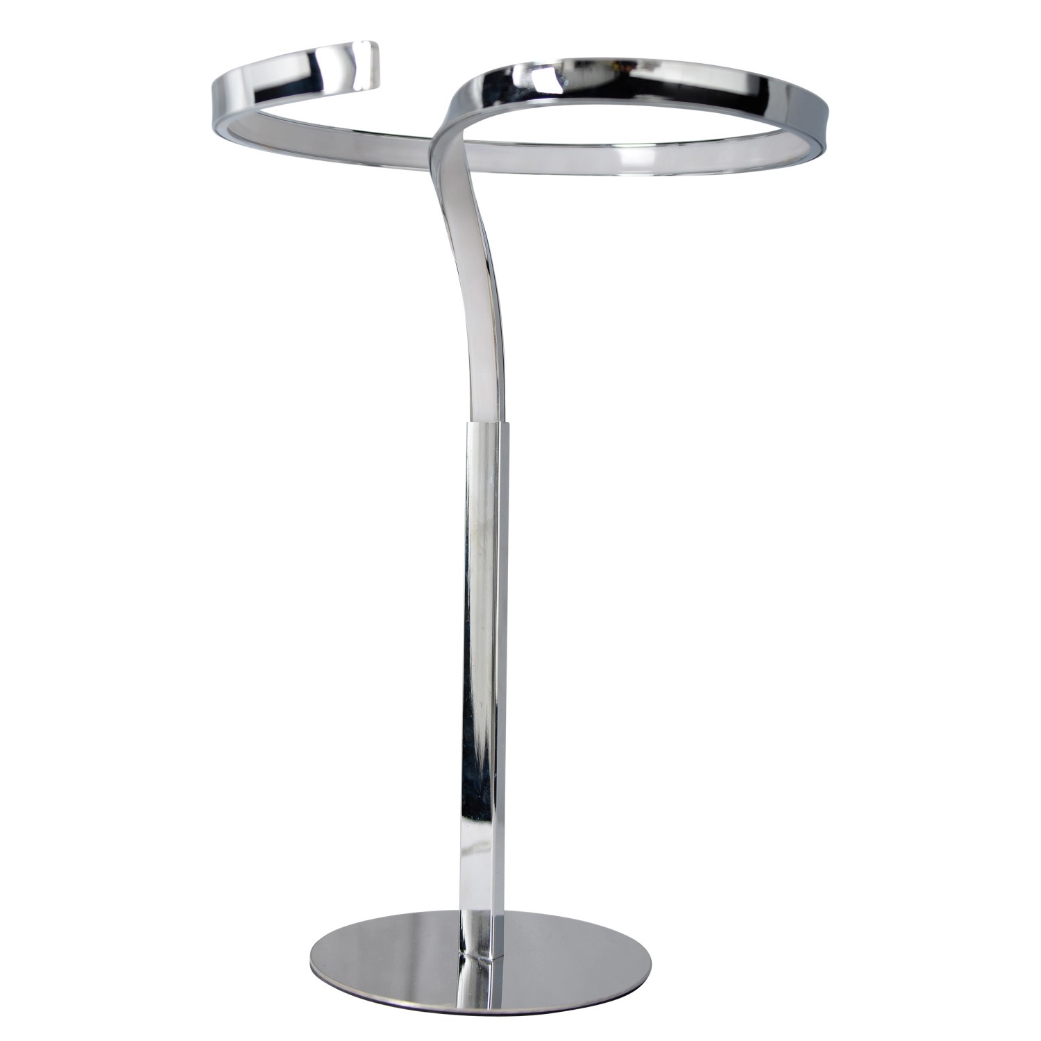 Näve LED-Tischleuchte Loop Line Chrome 38 cm