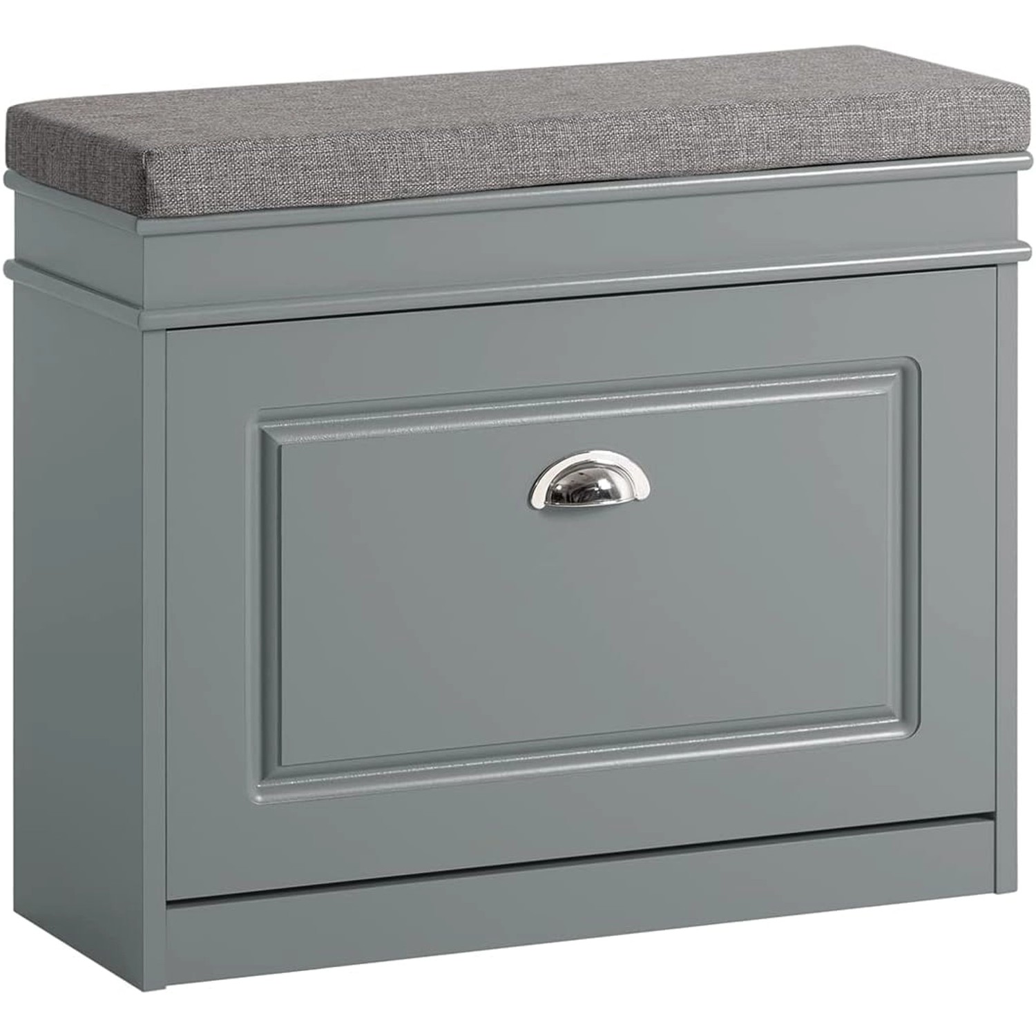 SoBuy Schuhbank mit Sitzkissen Schuhkipper Schuhschrank MDF FSR82-K-HG günstig online kaufen