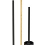 WENKO Stand WC-Garnitur Rivalta Allegre aus Rattan und Bambus mit WC-Bürste und Papierhalter.