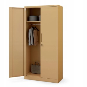 Jan Nowak Abschließbarer Mehrzweckschrank Dawid 185 x 90 x 45 cm Fresh Style Beige