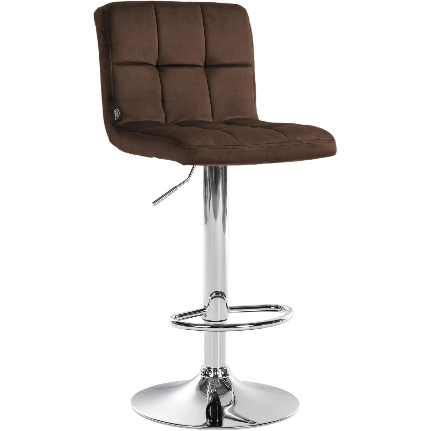 CLP Barhocker Peru Samt Braun/Chrom