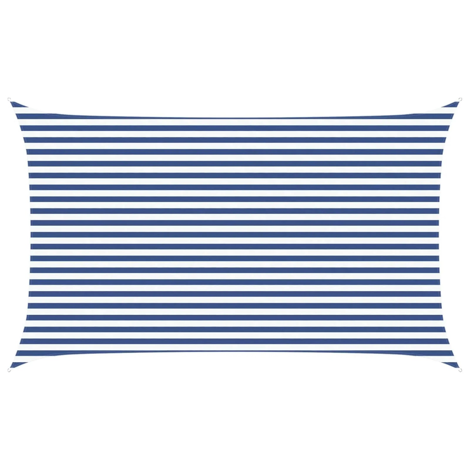 vidaXL Sonnensegel Blau und Weiß 5 x 3 m 100 % Polyester Oxford 42031099
