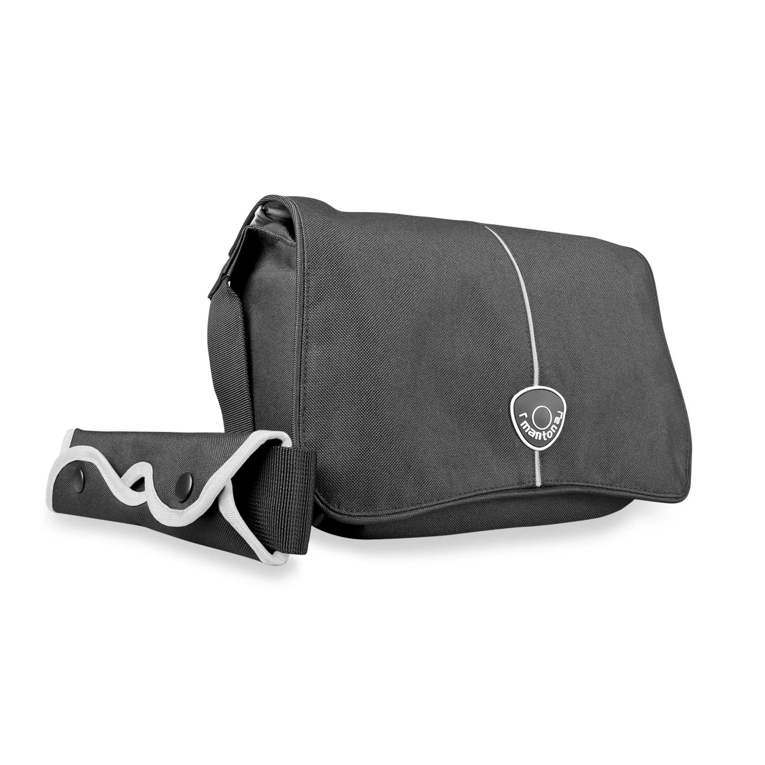 Mantona Cool Bag Kameratasche Schwarz/Weiß Fototasche Kamera Umhängetasche