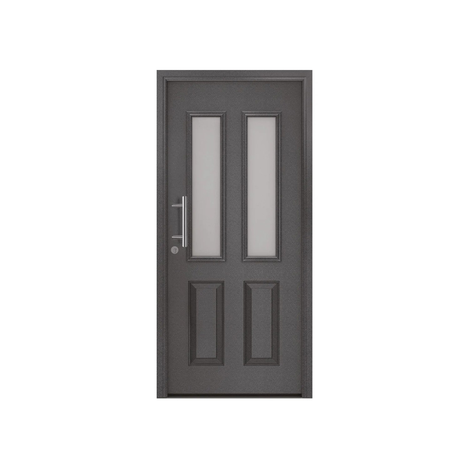EcoStar Haustür IsoPro Secur IPS 410S Anthrazit-Metallic 110 x 210 cm DIN Links