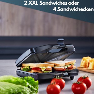 Steinborg SB-2110 Sandwich Maker mit Anti-Haftbeschichtung 1000 Watt