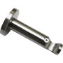 Gardinia Chicago Träger, Edelstahloptik, offen, 8 cm für 20 mm Stangen.