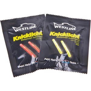 Westline Knicklicht Gelb-Grün, 2er-Pack für Angler. Leuchtstäbe für Bissanzeige.