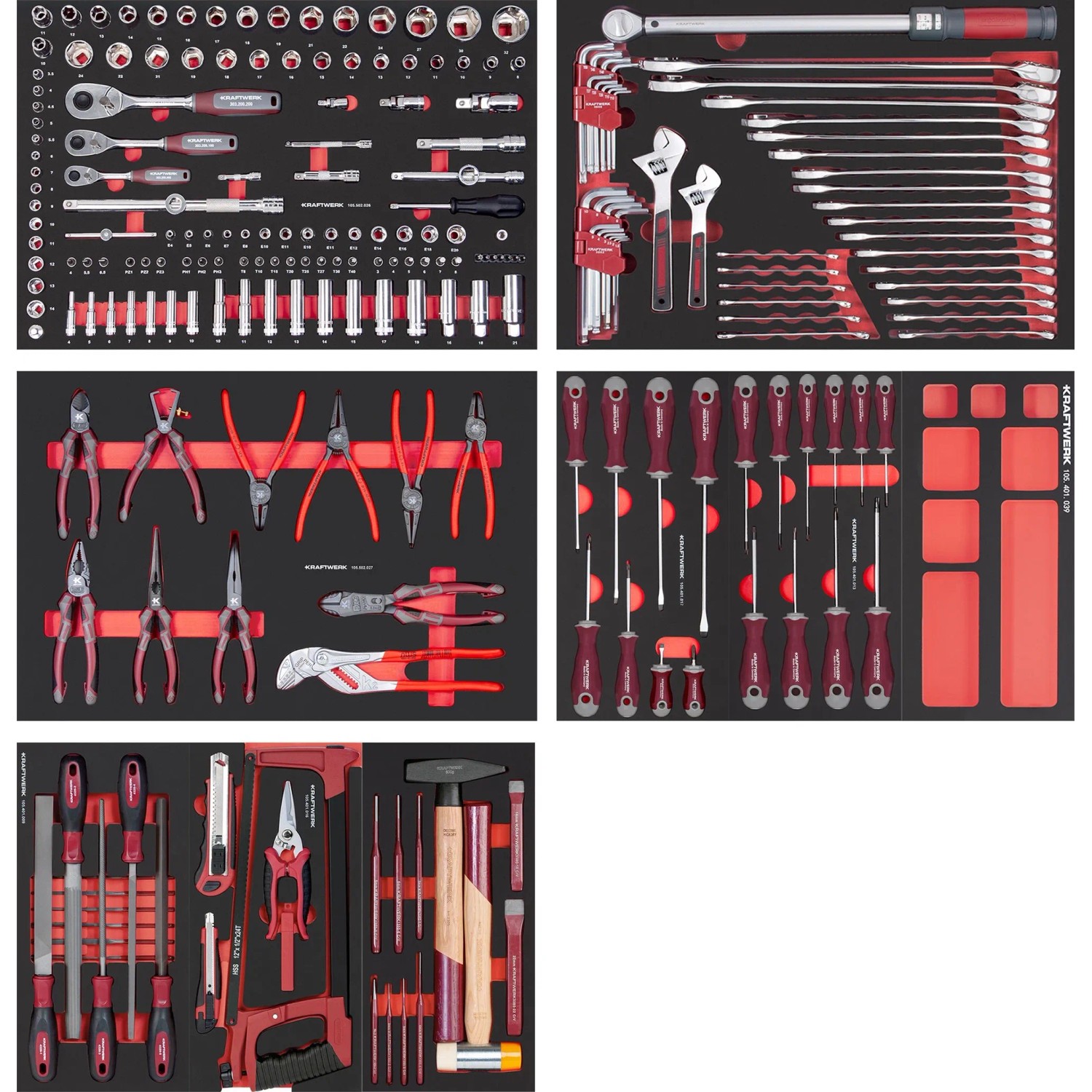 Kraftwerk Werkzeug-Set PRO LINE 242-tlg.