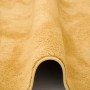 Detailansicht: Curryfarbener Pergamon Hochflor Teppich Melia, super soft und luxuriös.