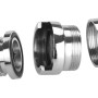 Wenko Waschbeckenbrause Adapter-Set, Edelstahl glänzend, für Badhelfer Montage.