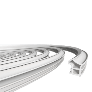 Weiße Roro Universaldichtung AC 0500, 14,5 mm x 5 m, für Türen.