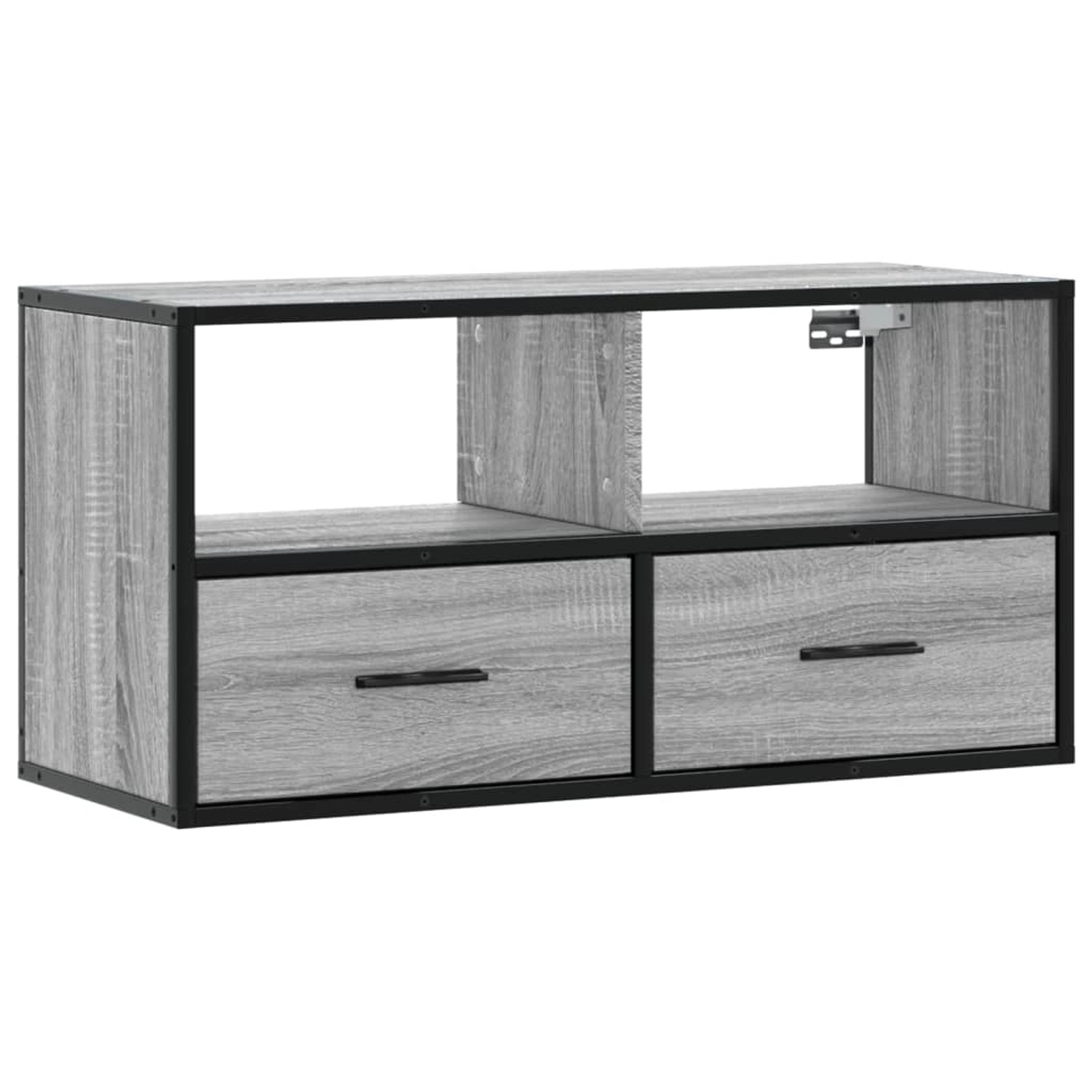 vidaXL TV-Schrank Grau Sonoma 80x31x39,5 cm Holzwerkstoff und Metall 848922 günstig online kaufen