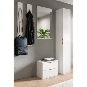 Inn.Furn Garderoben-Set 5-teilig in Weiß Hochglanz 153 cm SystemX