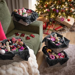 Mömax Christbaumanhänger Figures Schwarz/Dunkelrot