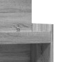 Detailansicht: Grauer Schuhschrank Sonoma, Holzwerkstoff, mit Schublade und Fächern.