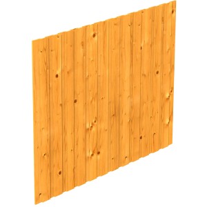 Skan Holz Seitenwand Deckelschalung, 230x180 cm, Fichte Eiche hell, für Carport Zubehör.
