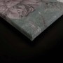 Leinwandbild mit Rosen im Vintage-Stil, grün-grau, 90x60 cm. Wanddekoration für Wohnräume.
