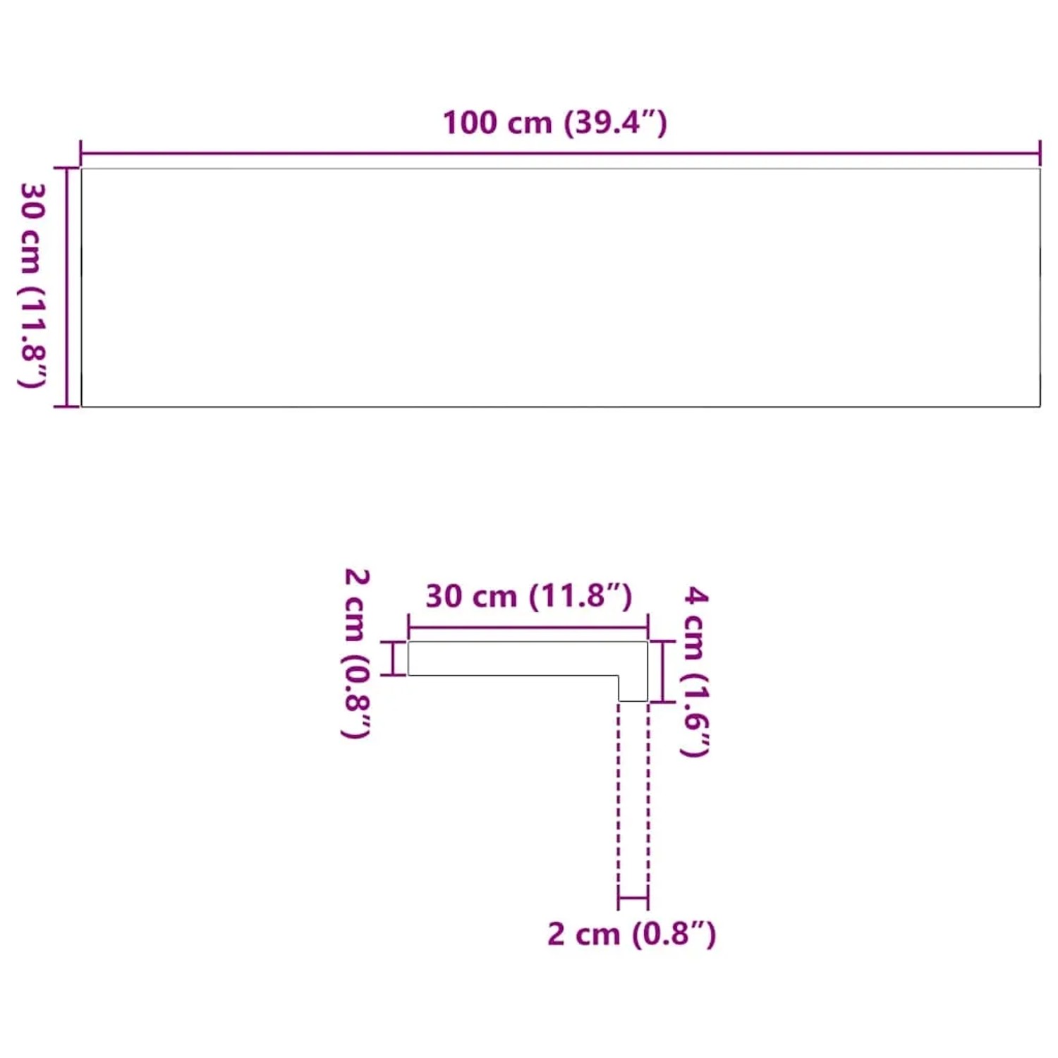 vidaXL Treppenstufen 20 Stk Dunkelbraun 100x30x2 cm Massivholz Eiche 3283070_11