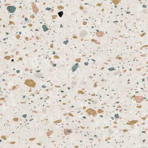 Grosfillex Wandpaneel Element 3D Optik New Terrazzo White, Detailansicht.