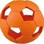Oranger Jollypaw Lochball aus Naturgummi, 7 cm Durchmesser, befüllbares Apportierspielzeug für Hunde.