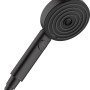 Hansgrohe Handbrause Pulsify Select S, mattschwarz, mit Select-Taste zur Strahlartenwahl.
