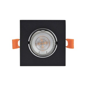 PRIOS Einbaustrahler Fibur 10042582 Modern in Schwarz aus Metall 1-flammig GU10 Wohnzimmerleuchte