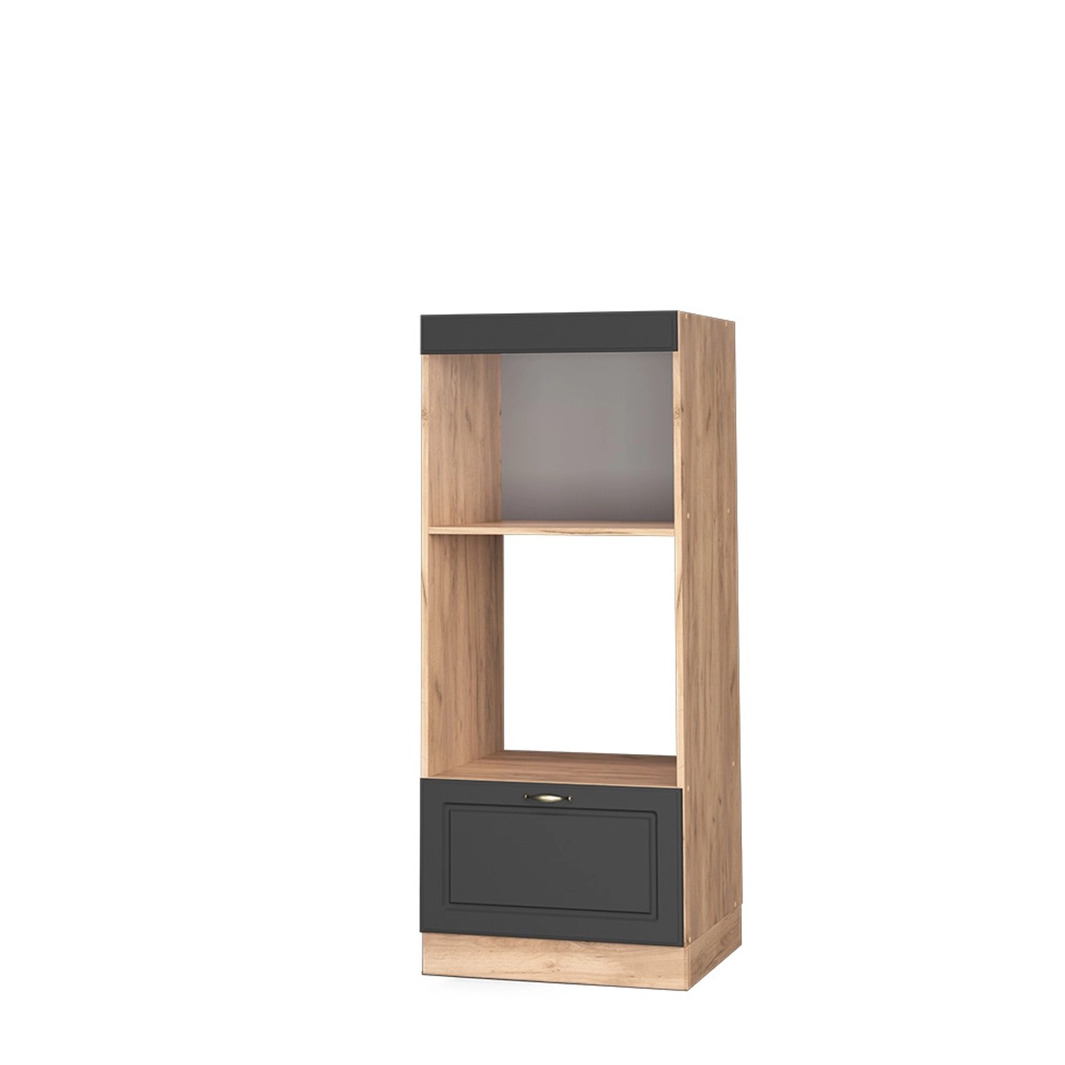 Vicco Mikrowellenschrank Fame-Line Anthrazit-Gold/Goldkraft Eiche 60 cm Off günstig online kaufen