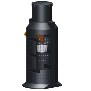 GreenLife Sickerschacht 900 l Zur Gartenentwässerung von Regenabwasser