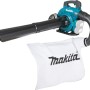 Makita Akku-Laubbläser DUB363ZV mit Saugfunktion und Fangsack, blau/schwarz. Akkus nicht enthalten.