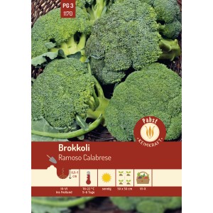 Pabst Keimkraft Brokkoli Ramoso Calabrese Saatgut, grüne Köpfe.