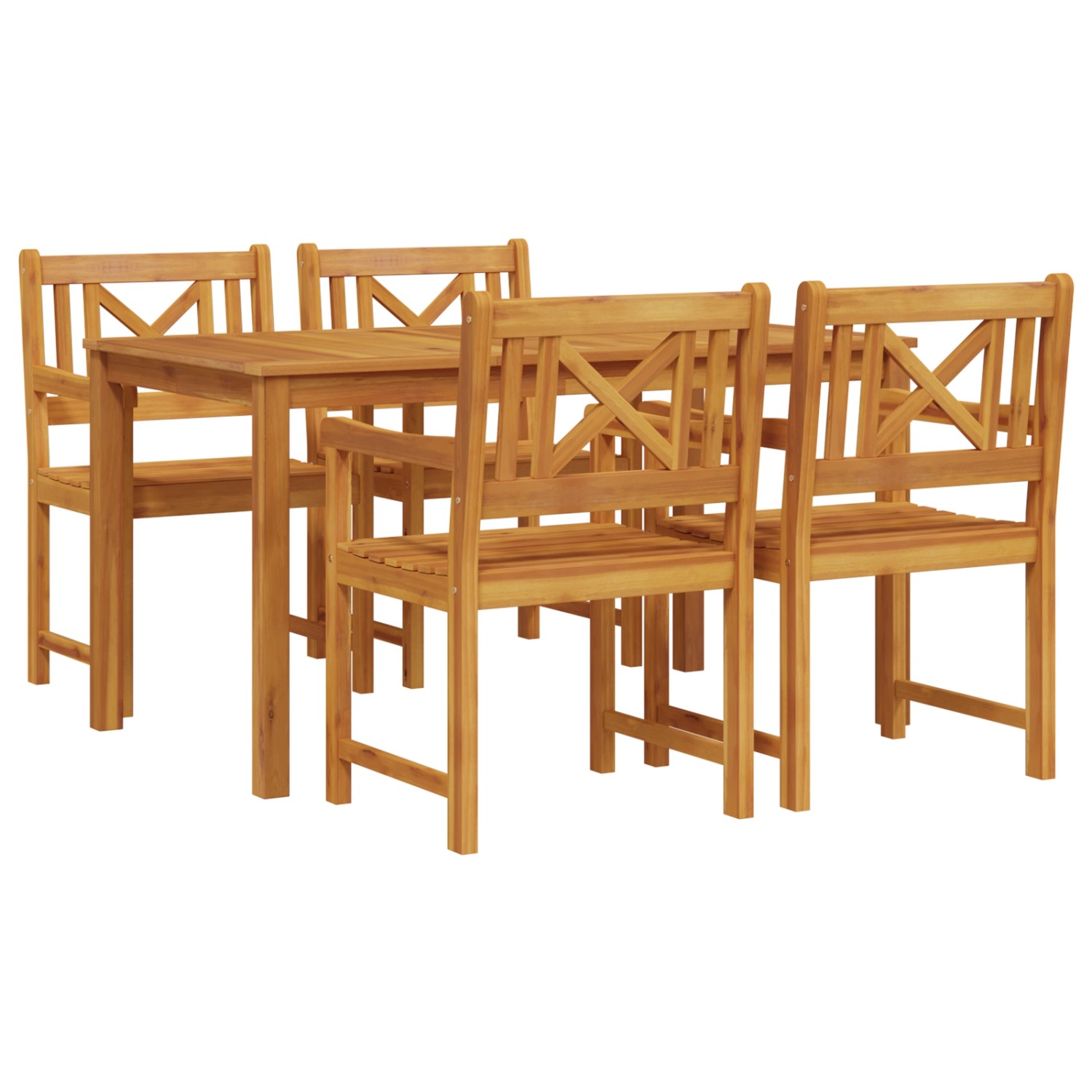 vidaXL 5-Teiliges Garten-Essset aus Massivem Akazienholz 3375650 günstig online kaufen