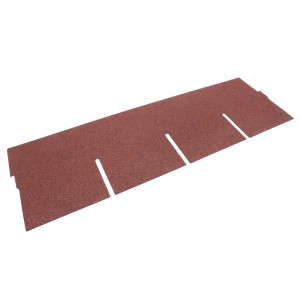 Rechteckige, rote Daprona Dachschindeln aus Bitumen für Gartenhaus Dacheindeckung.